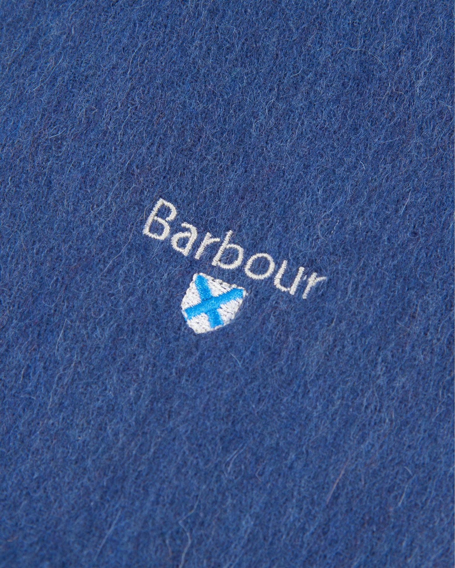 Barbour Unisex Plain Lambswool Scarf - True Navy