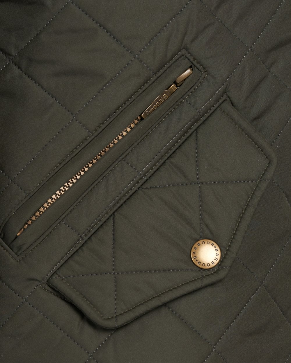 Barbour Powell Mens Quilted Jacket - Sage