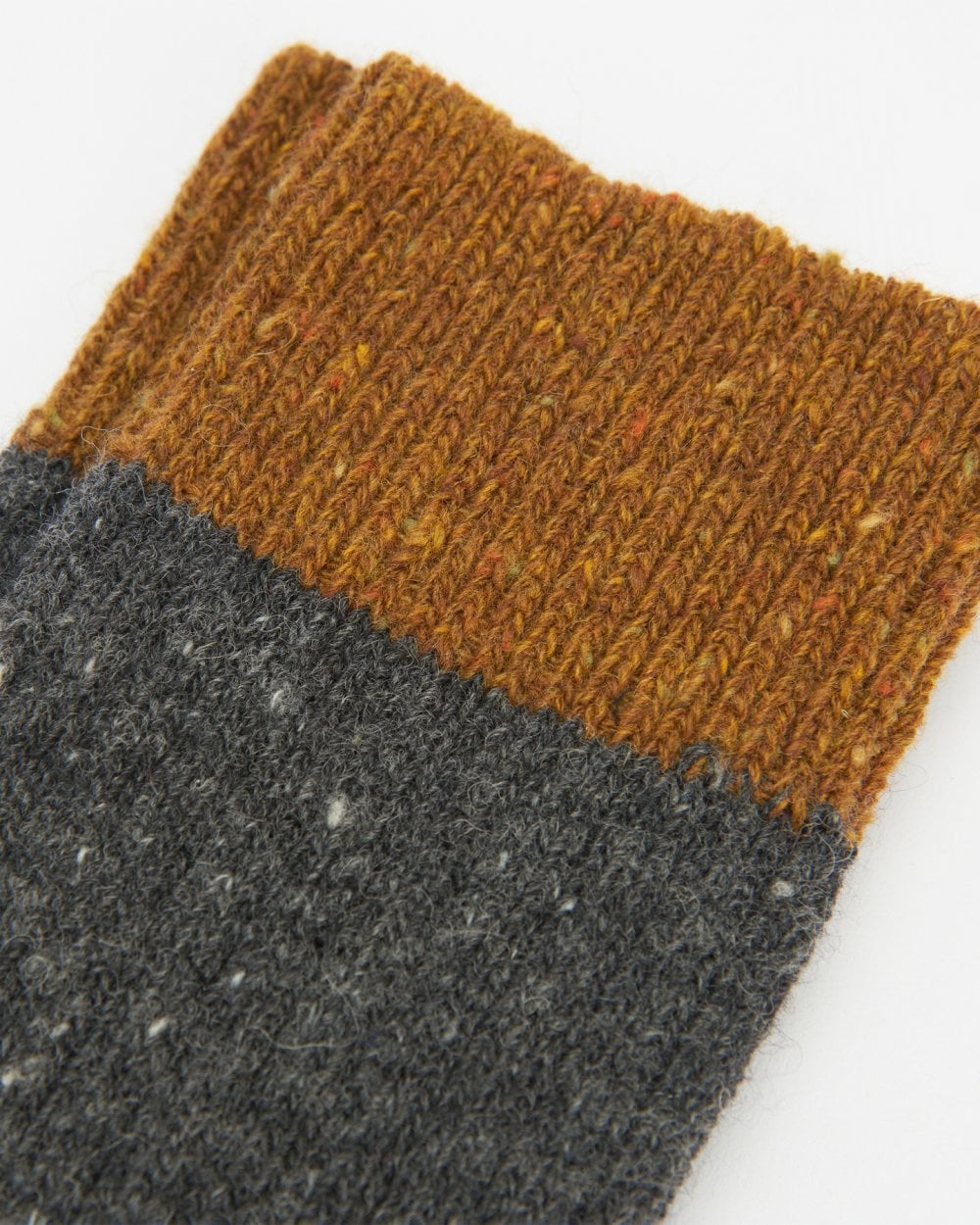 Barbour Houghton Mens Socks - Charcoal/Ochre