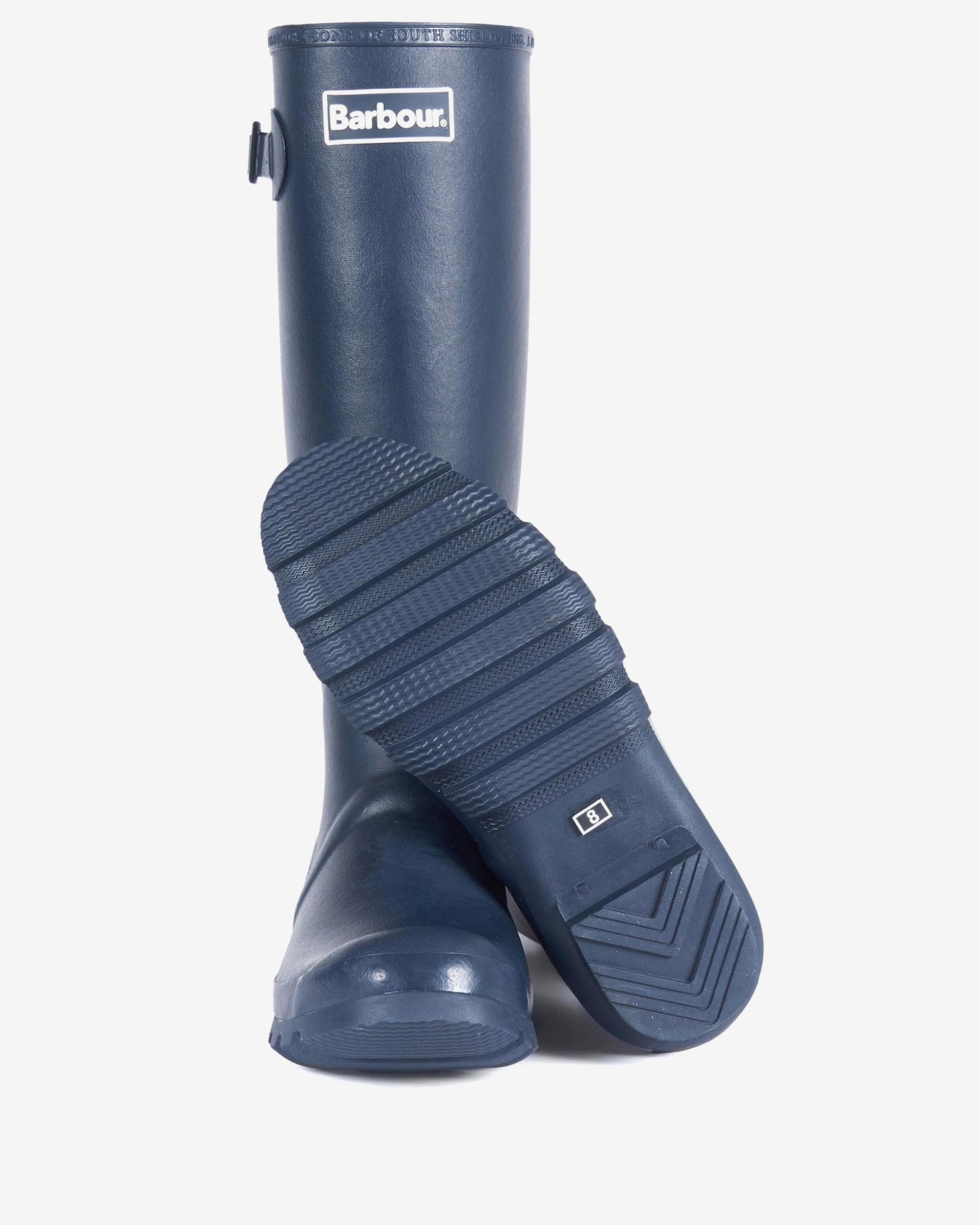 Barbour Bede Mens Wellington Boots - Navy