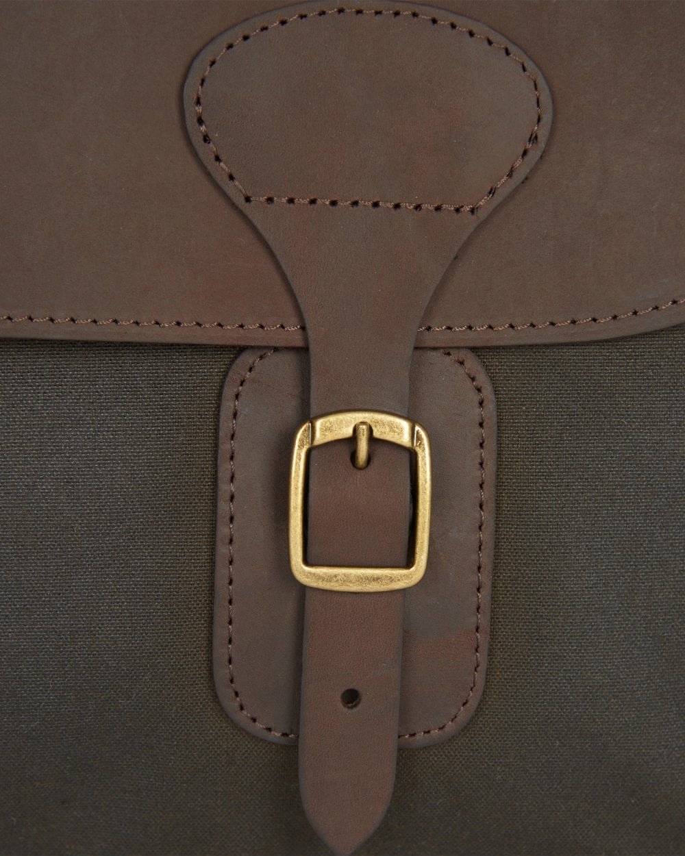 Barbour Wax Unisex Leather Briefcase - Olive
