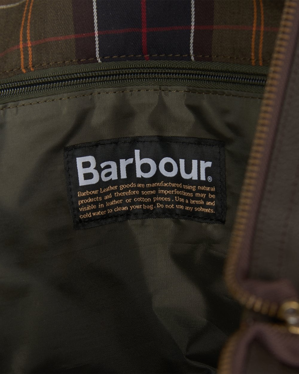 Barbour Leather Medium Unisex Travel Holdall
