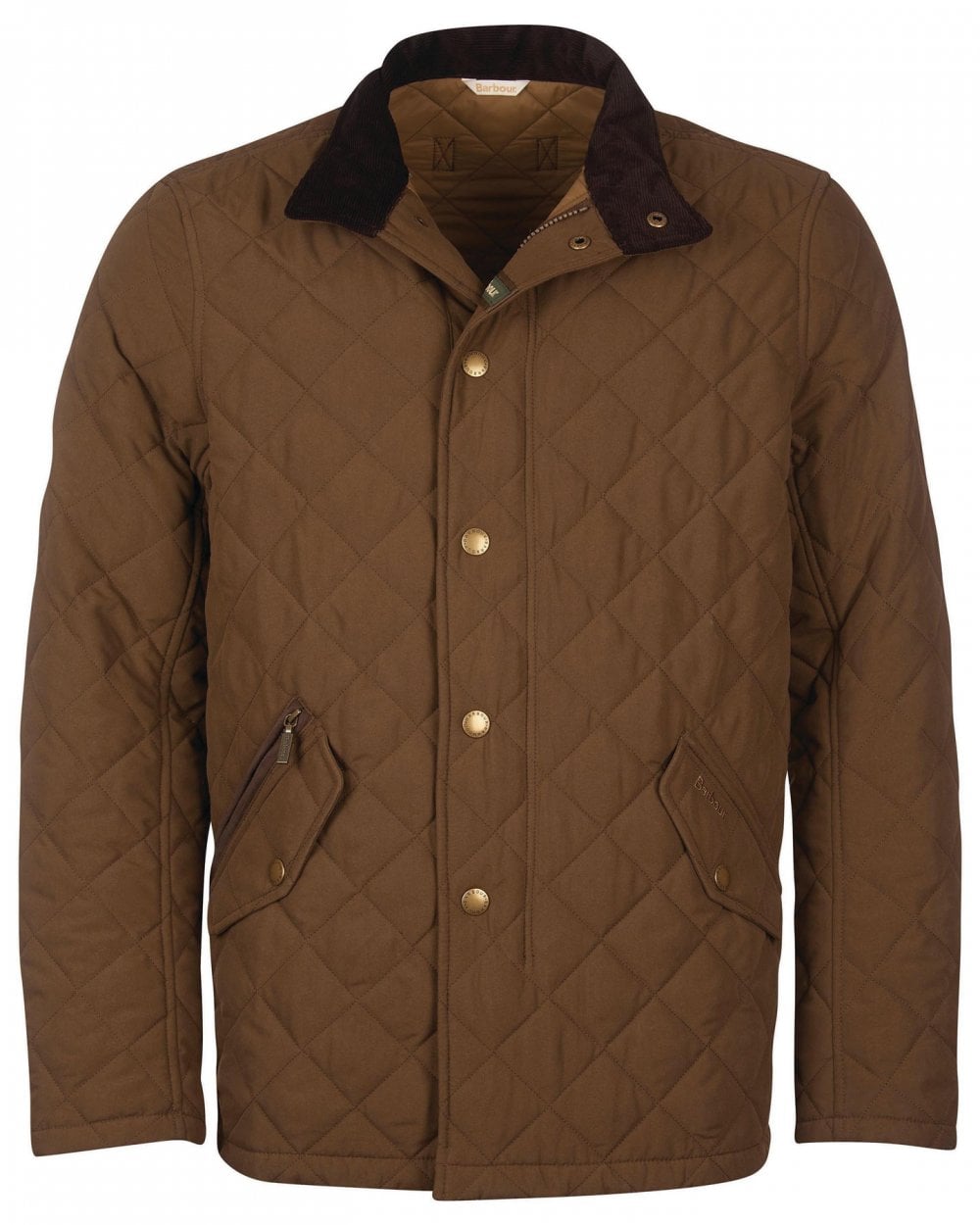 Barbour Shoveler Mens Quilted Jacket - Dark Sand