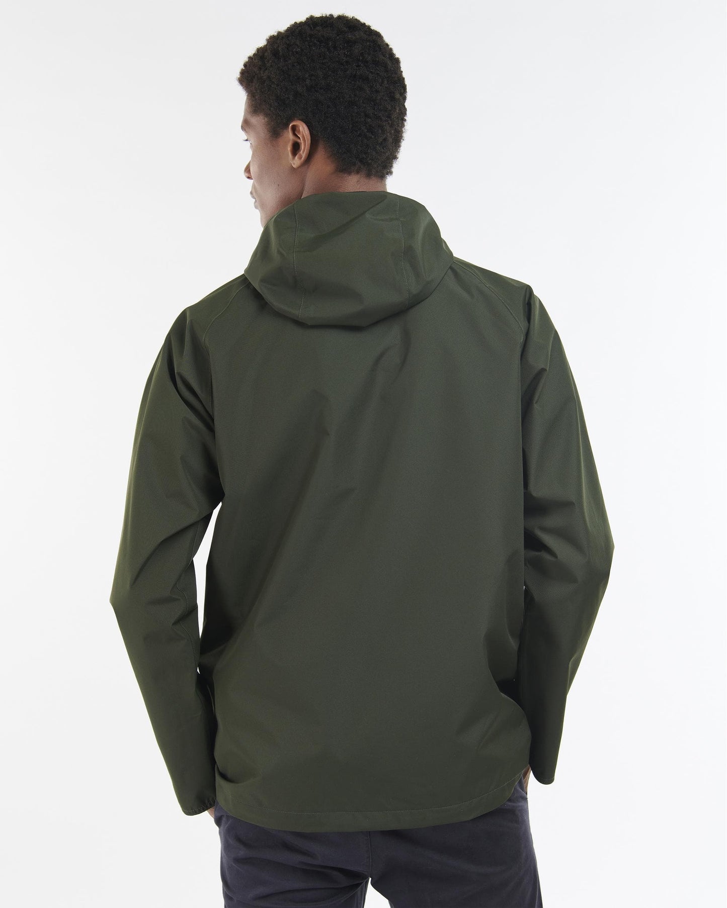 Barbour Hooded Domus Mens Waterproof Jacket - Sage/Classic