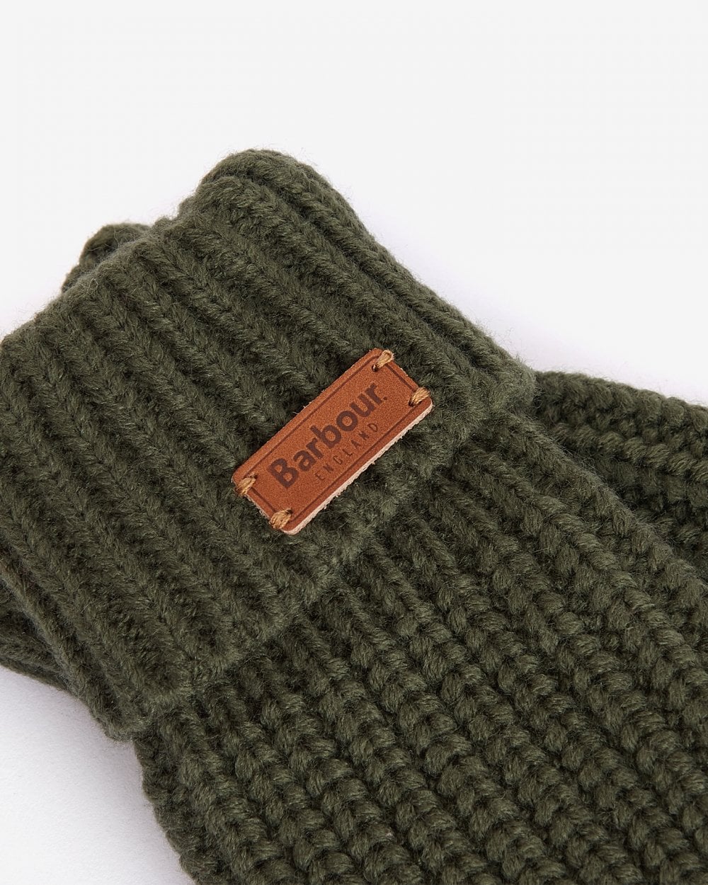 Barbour Saltburn Womens Knitted Gloves - Olive