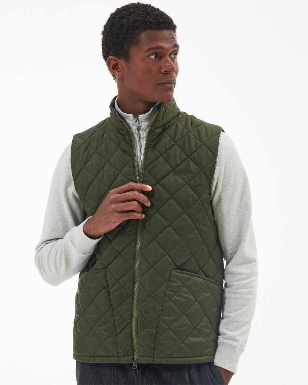 Barbour Monty Mens Gilet - Olive