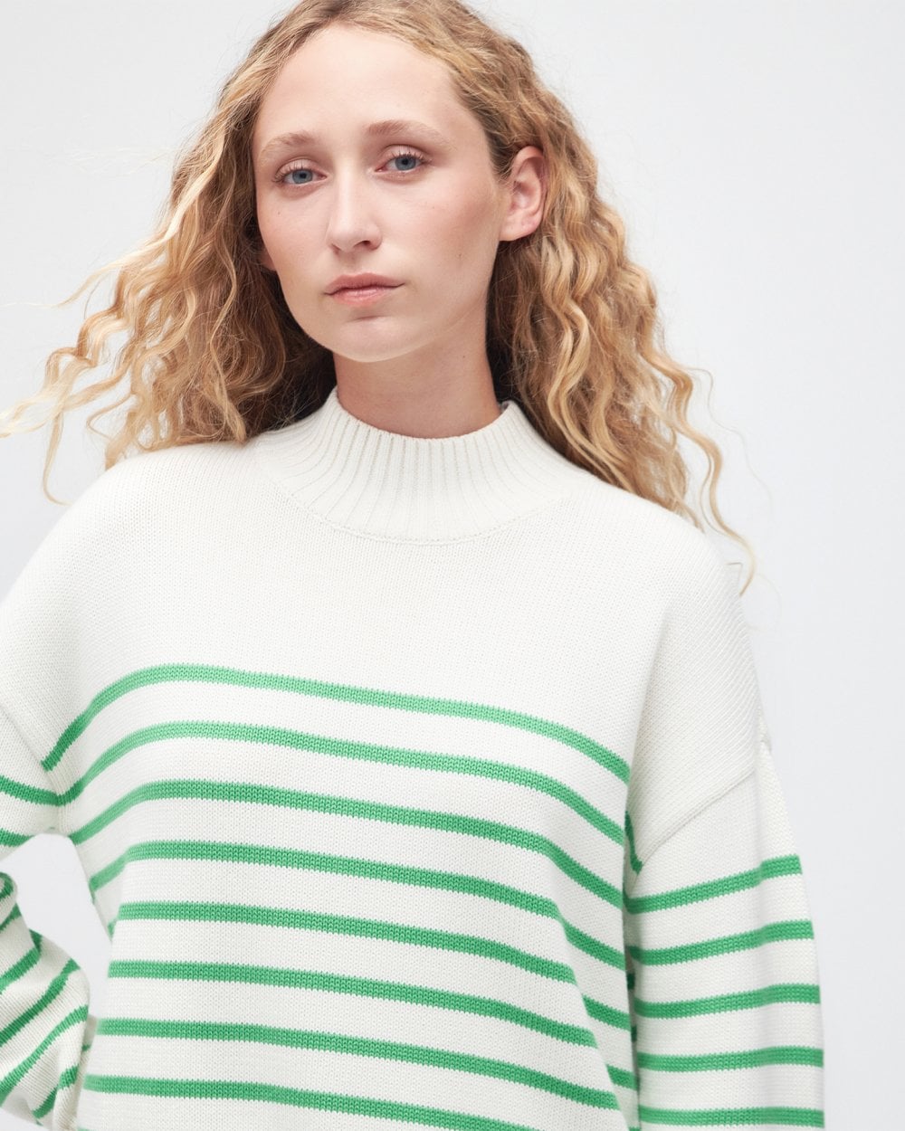 Barbour Oakfield Womens Funnel Neck Jumper