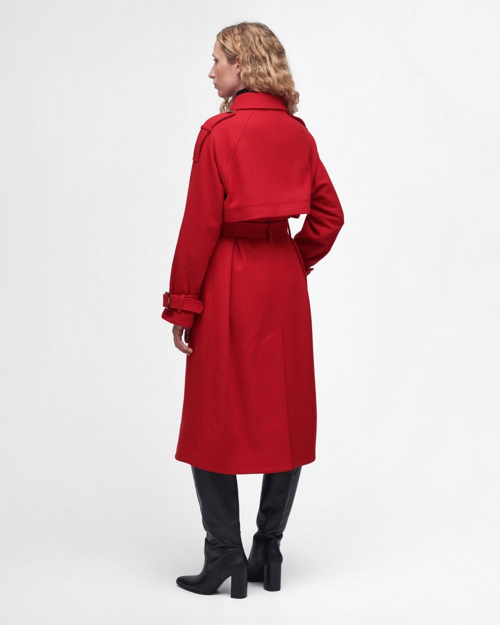 Barbour Alberta Womens Wool Trench Coat