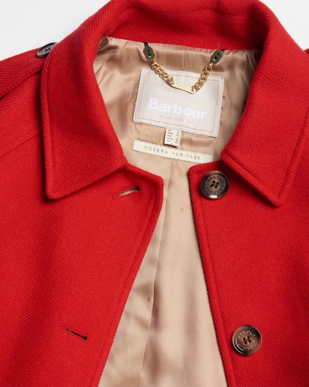 Barbour Alberta Womens Wool Trench Coat