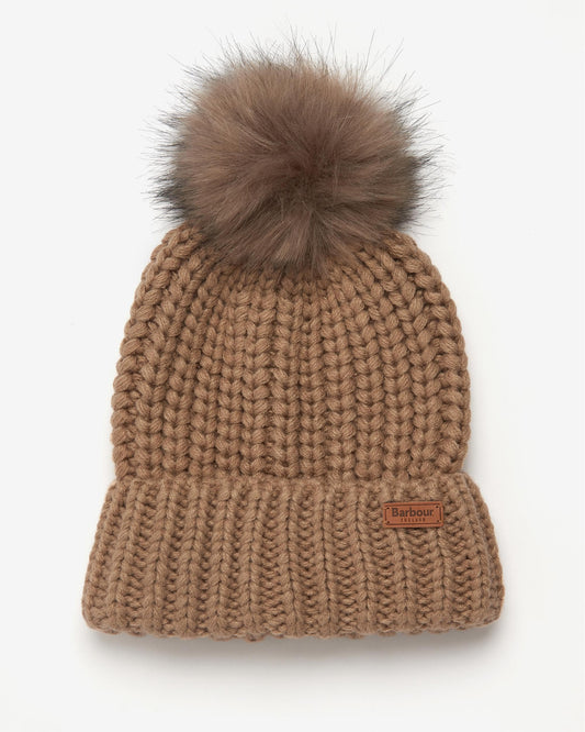 Barbour Saltburn Womens Beanie - Mink