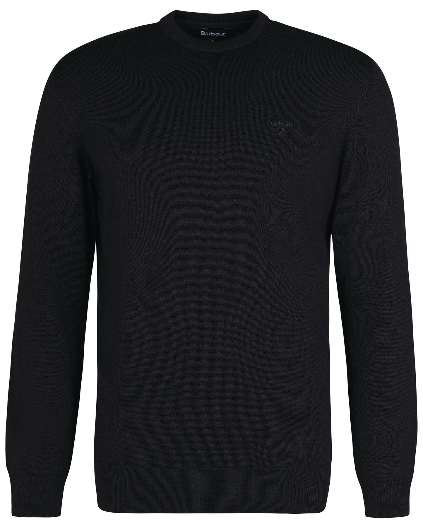 Barbour Pima Cotton Mens Crew Sweatshirt - Black BK31