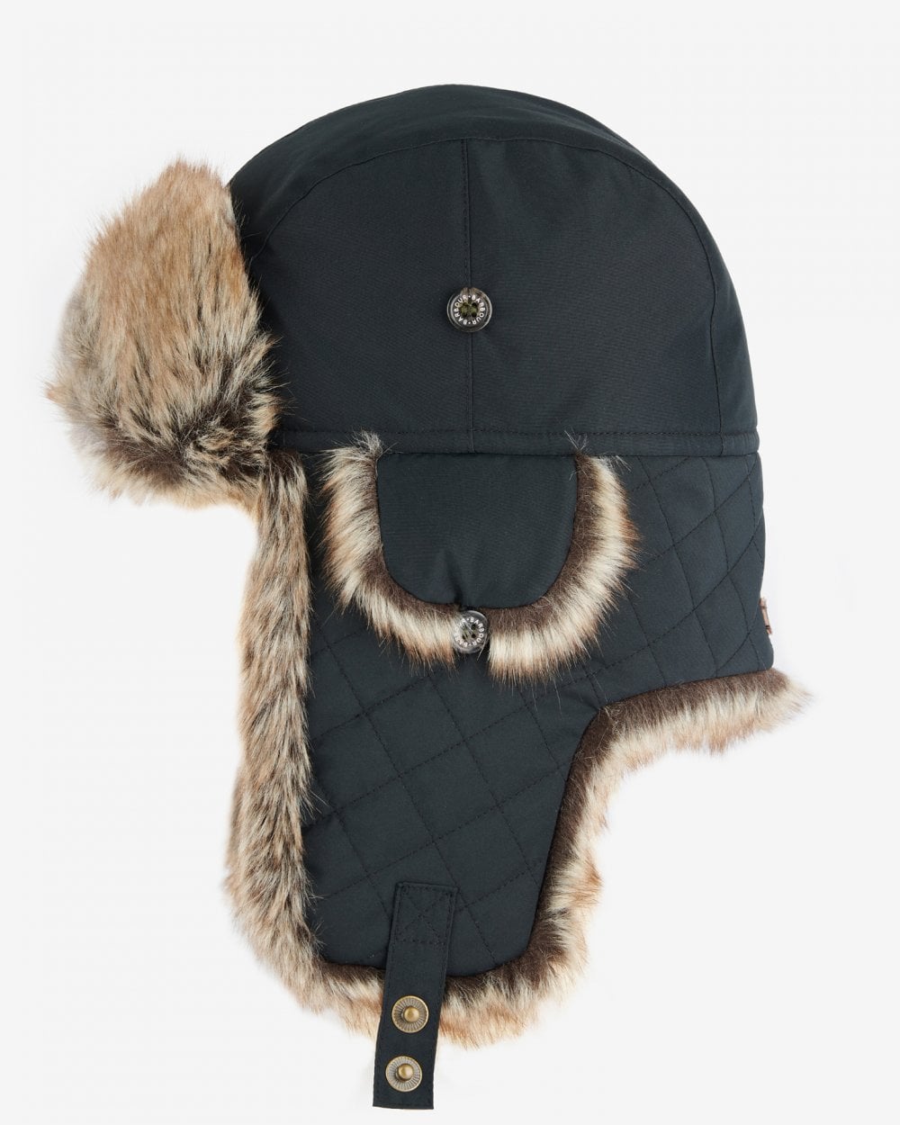 Barbour Cleadon Mens Trapper Hat - Black