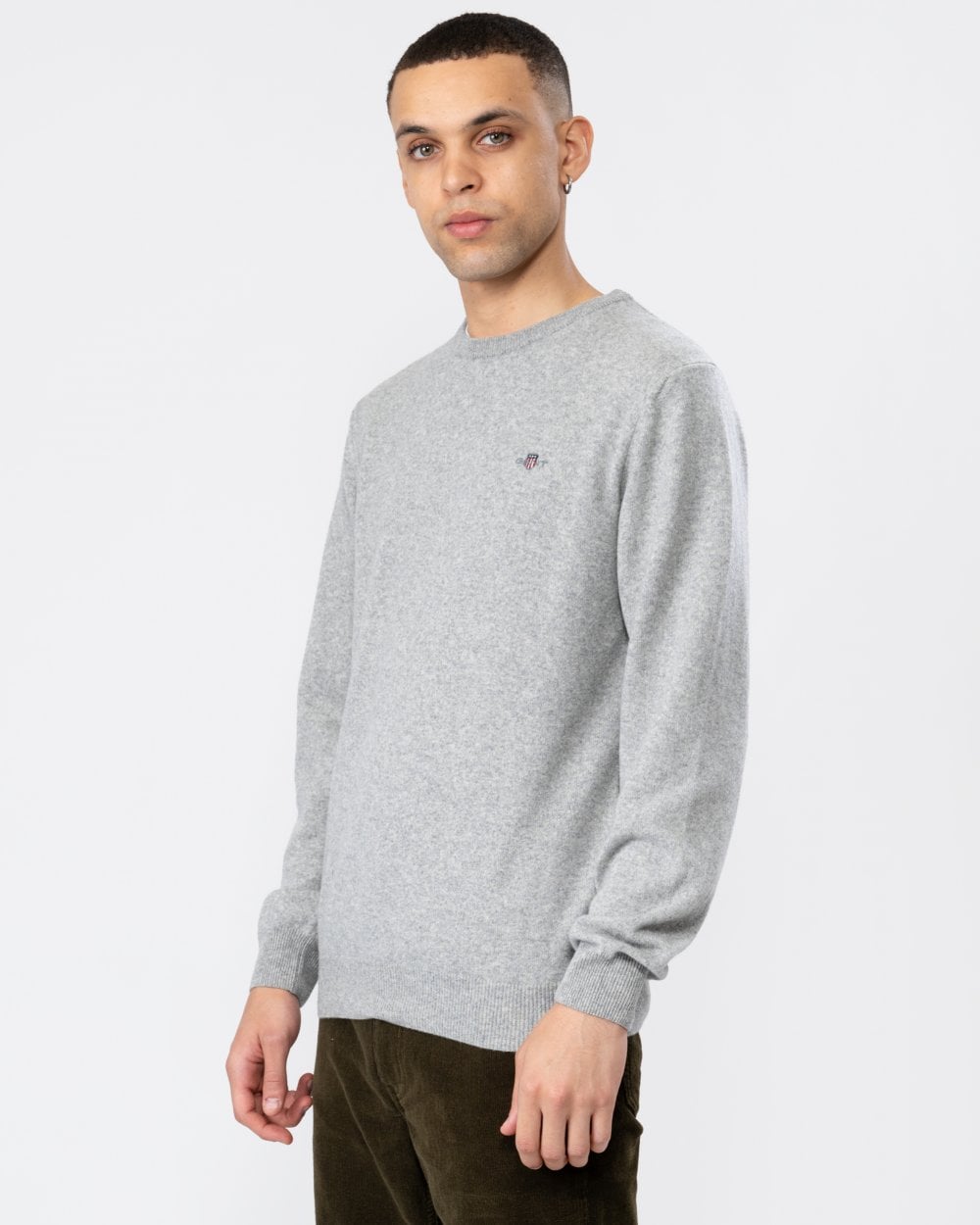 GANT Mens Superfine Lambswool Crew Neck Jumper