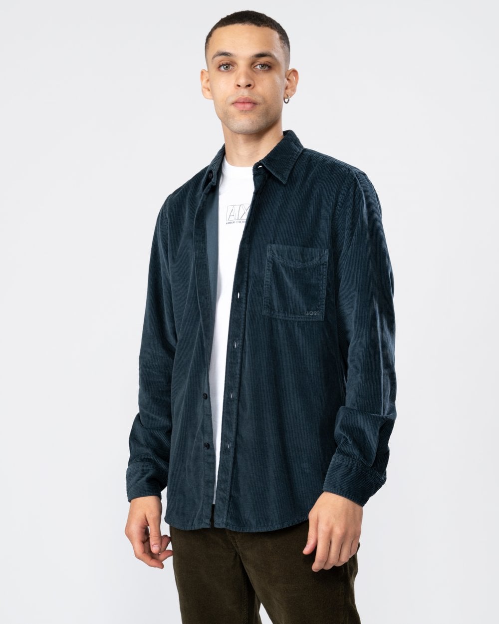 BOSS Orange Relegant 6 Mens Long Sleeve Corduroy Shirt
