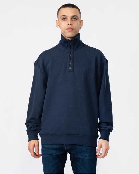 BOSS Orange Zeglitchstitch Mens 1/4 Zip Sweatshirt
