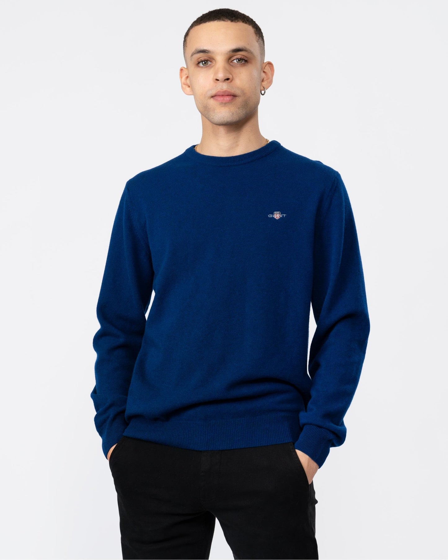 GANT Mens Superfine Lambswool Crew Neck Jumper