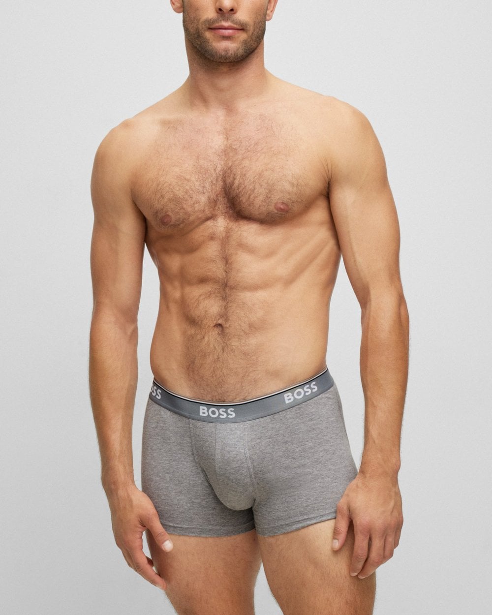 BOSS Orange 3 Pack Mens Power Trunks NOS - Multi Grey 061