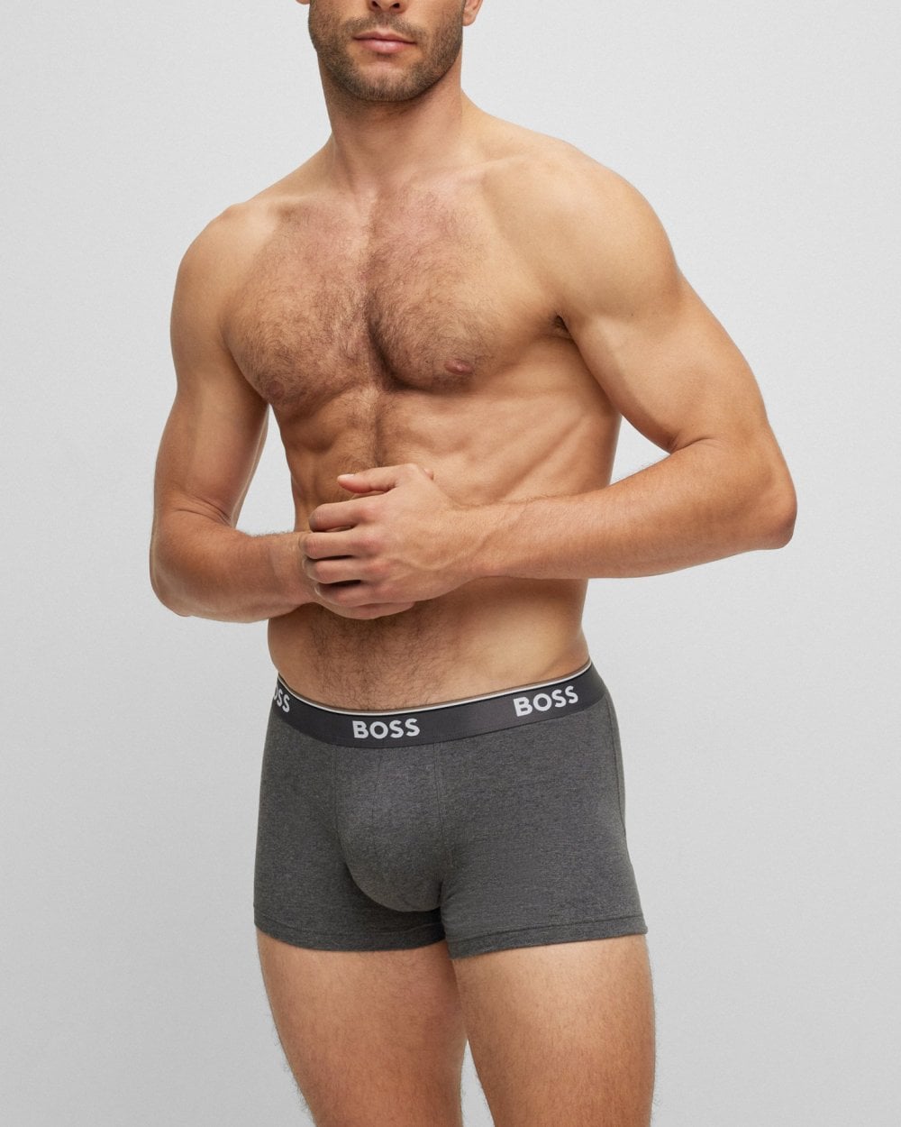 BOSS Orange 3 Pack Mens Power Trunks NOS - Multi Grey 061