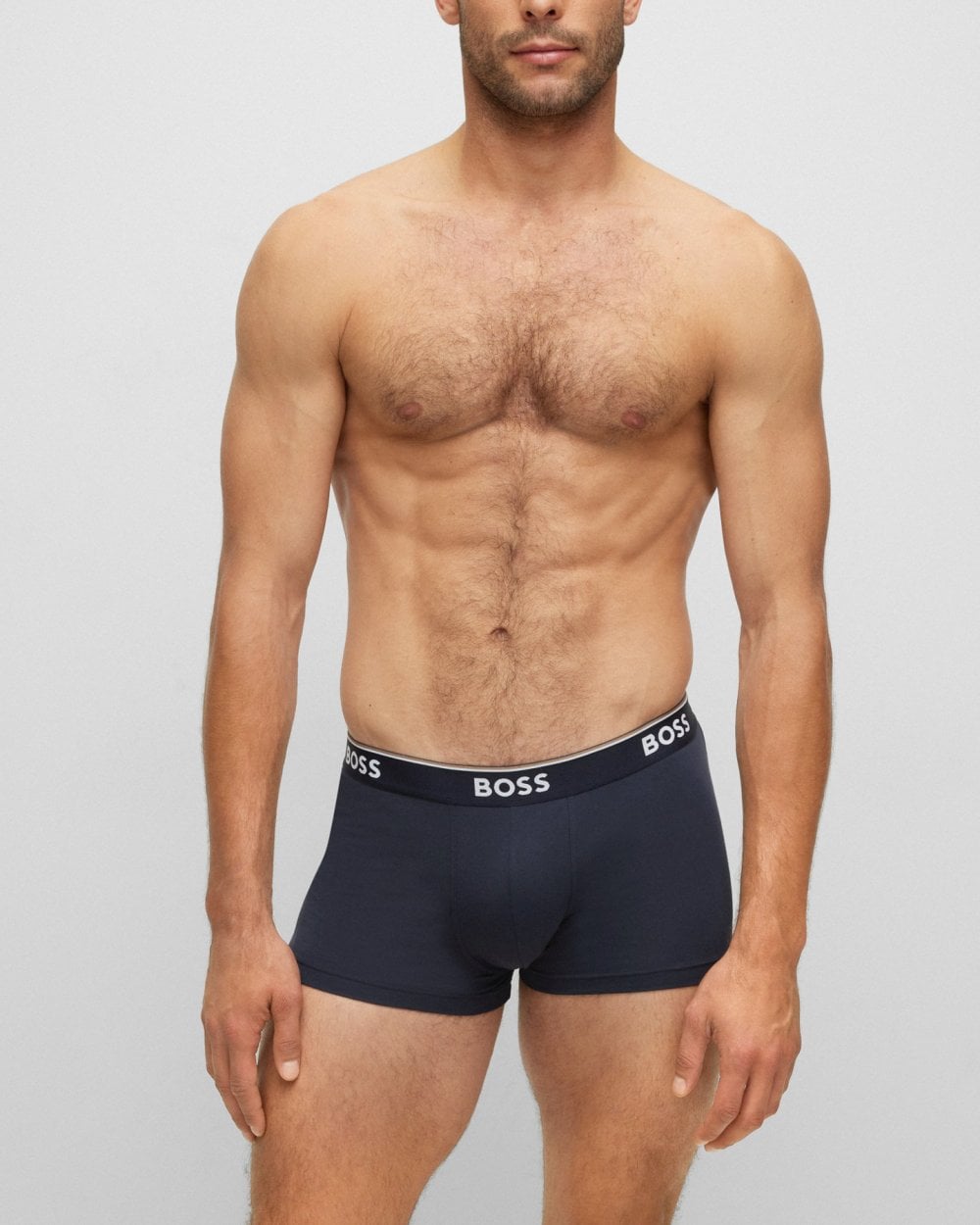 BOSS Orange 3 Pack Mens Power Trunks NOS - Blue/Navy/Grey 487