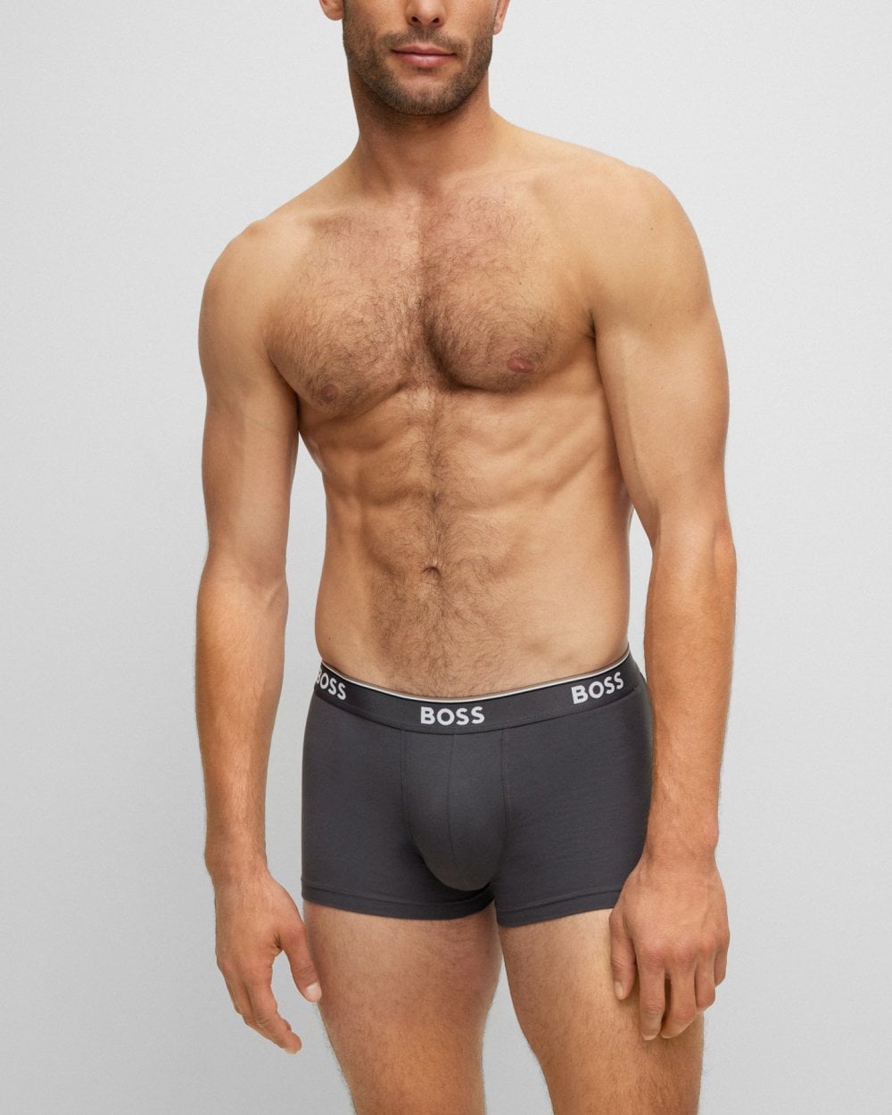 BOSS Orange 3 Pack Mens Power Trunks NOS - Blue/Navy/Grey 487