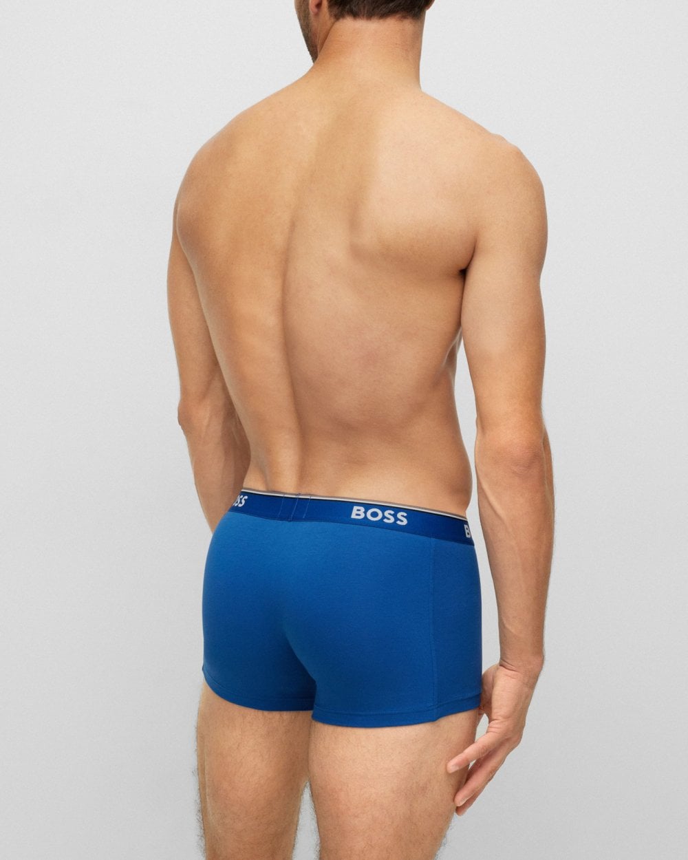 BOSS Orange 3 Pack Mens Power Trunks NOS - Blue/Navy/Grey 487