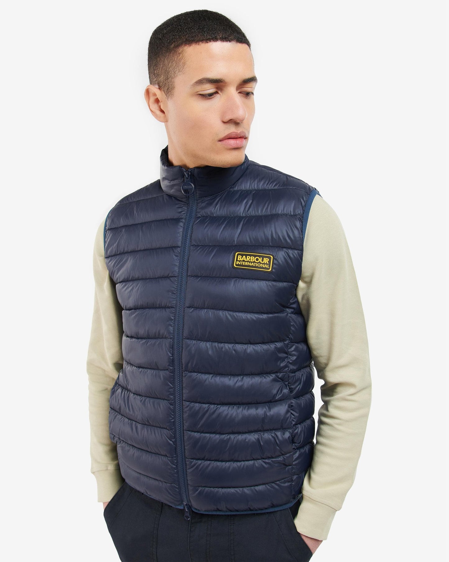 Barbour International Racer Reed Mens Quilted Gilet