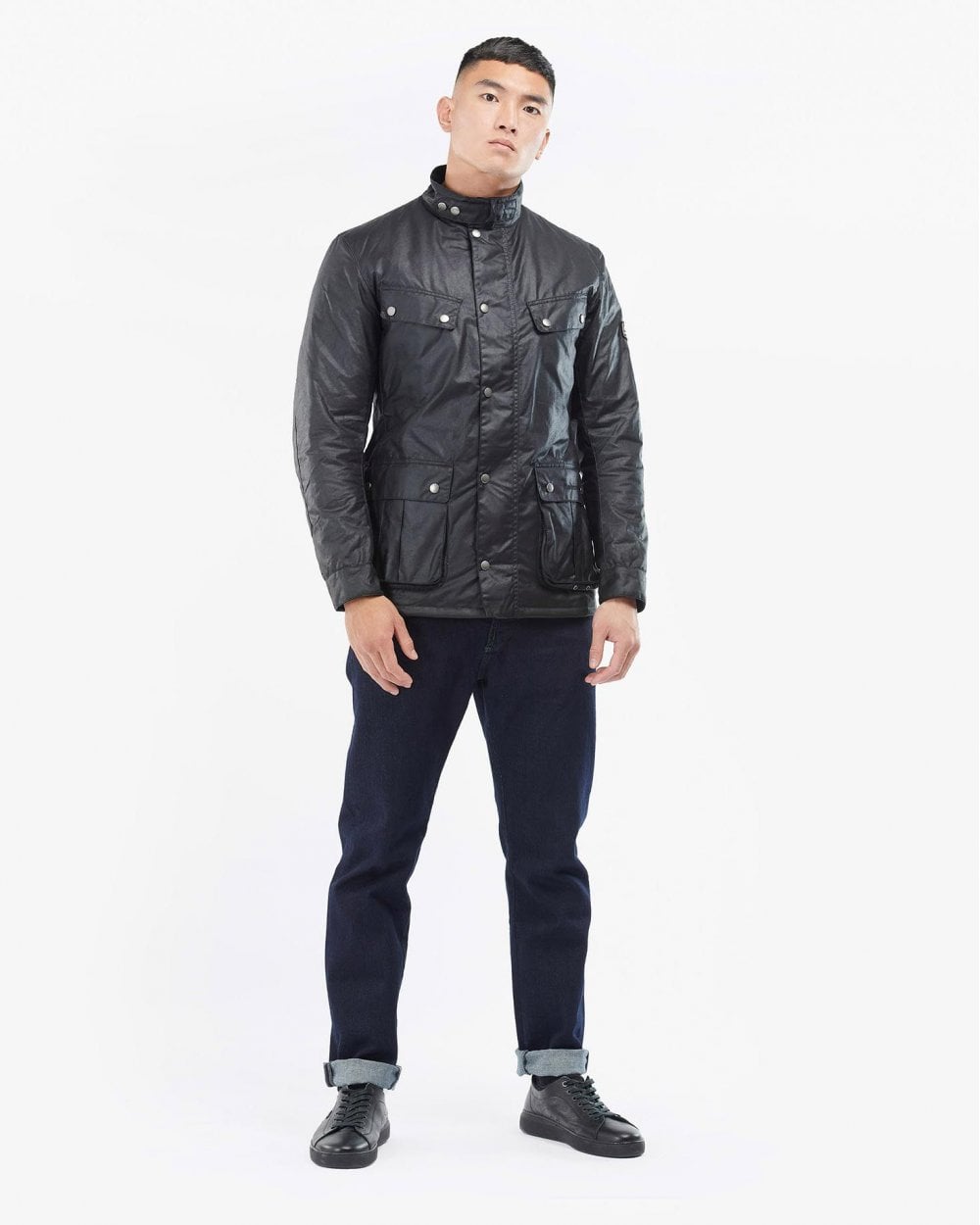 Barbour International Tourer Duke Mens Wax Jacket - Navy
