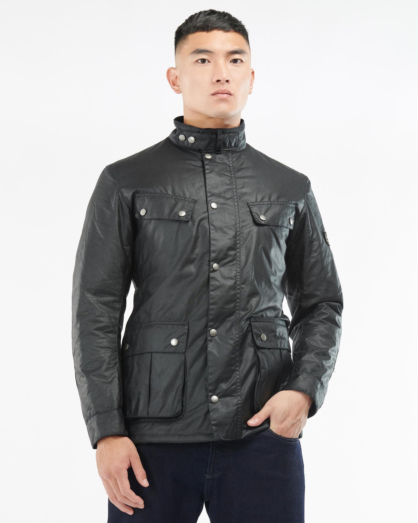 Barbour International Tourer Duke Mens Wax Jacket - Black