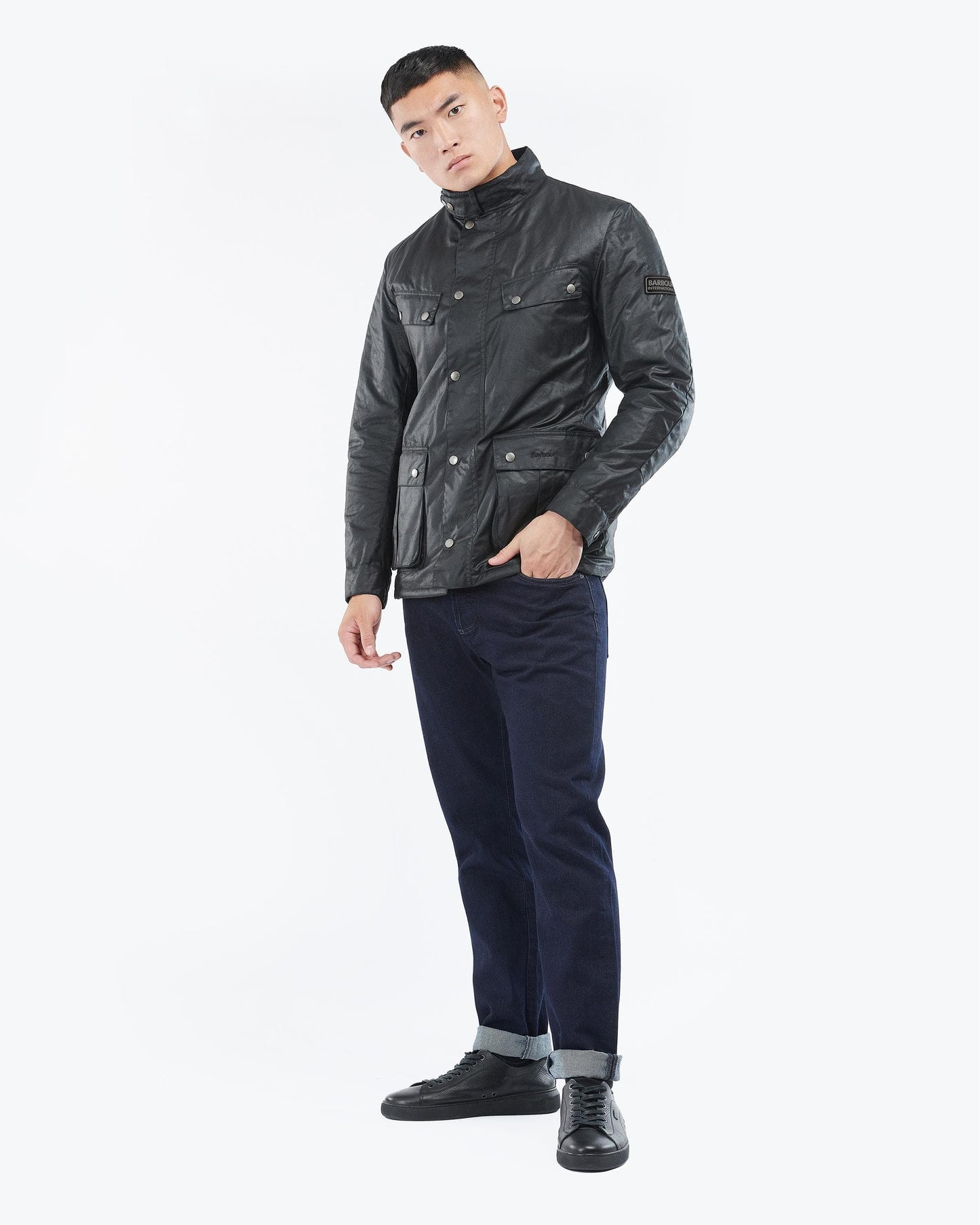 Barbour International Tourer Duke Mens Wax Jacket - Black