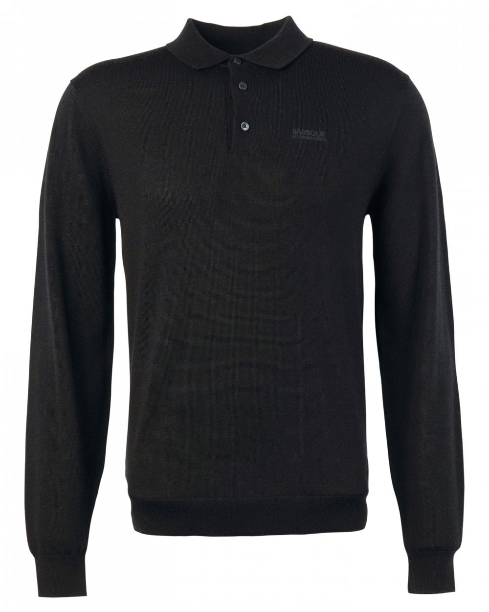 Barbour International Merino Mens Polo Style Sweatshirt