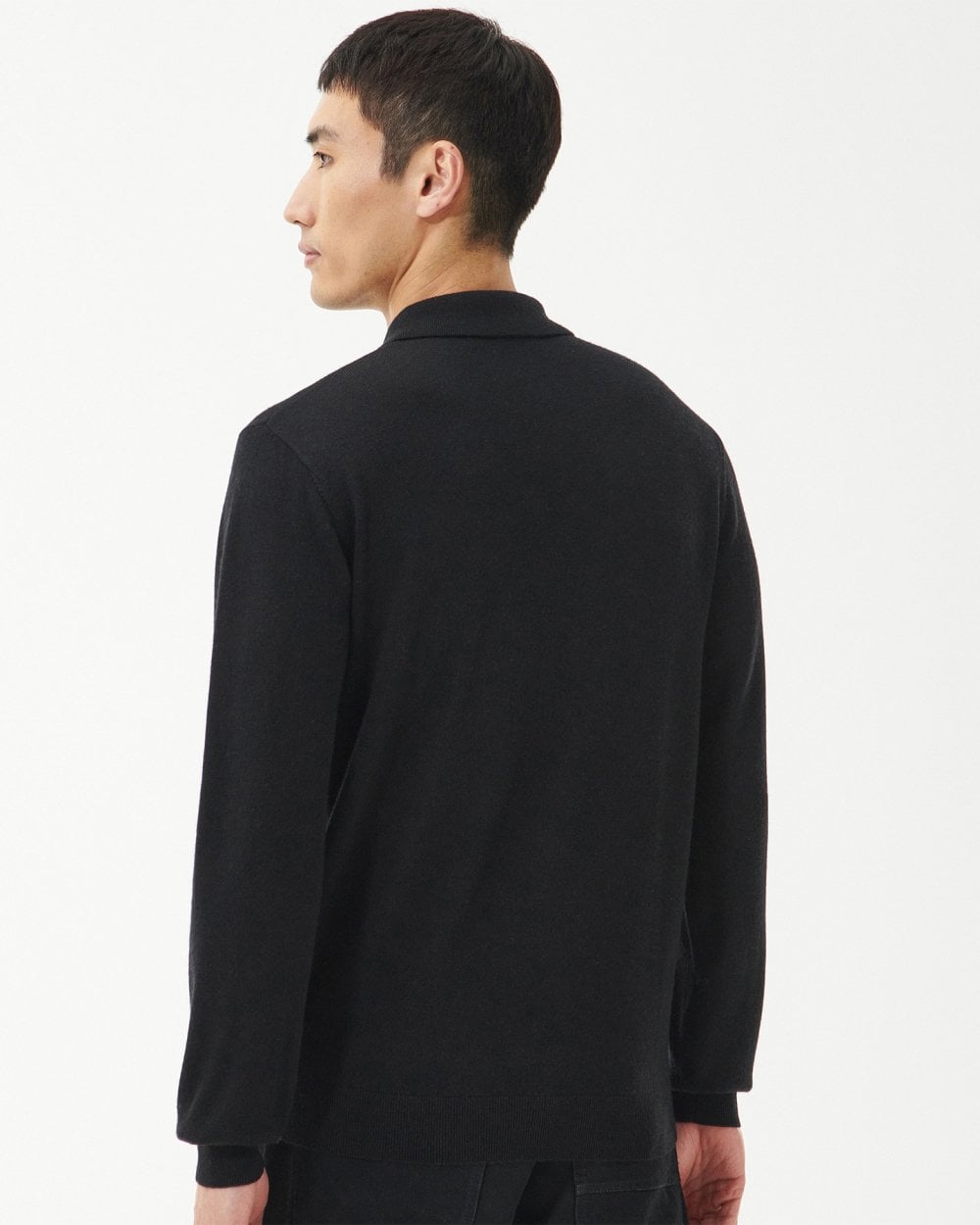 Barbour International Merino Mens Polo Style Sweatshirt