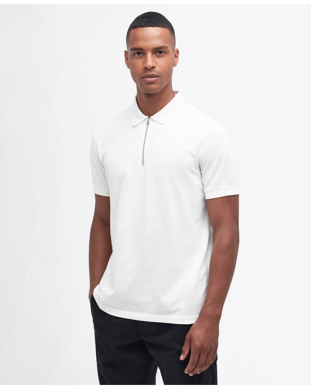 Barbour International Cylinder Mens Zipped Polo