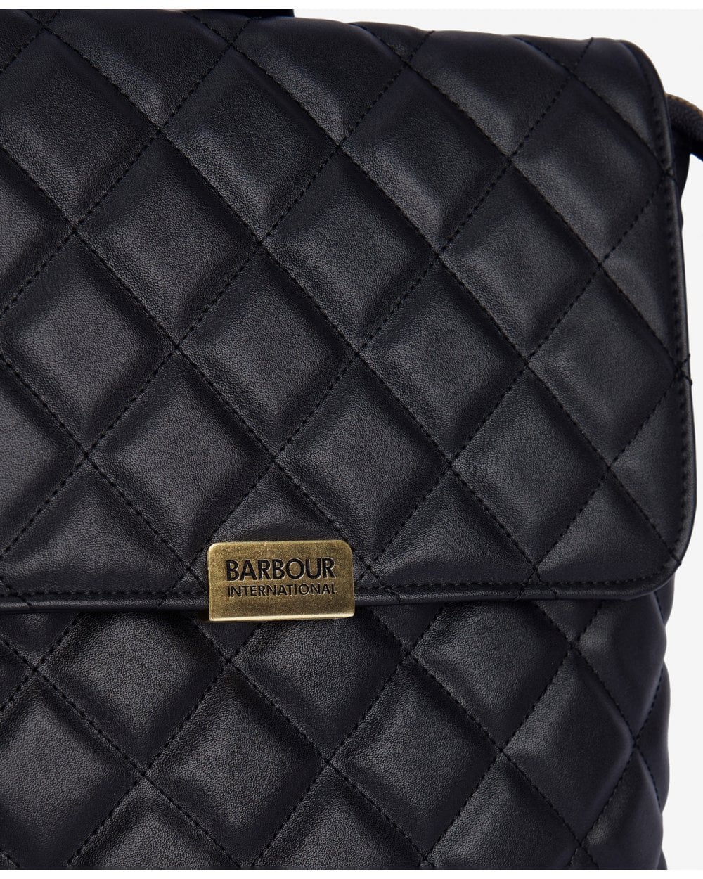 Barbour International Quilted Hoxton Womens Backpack - Black