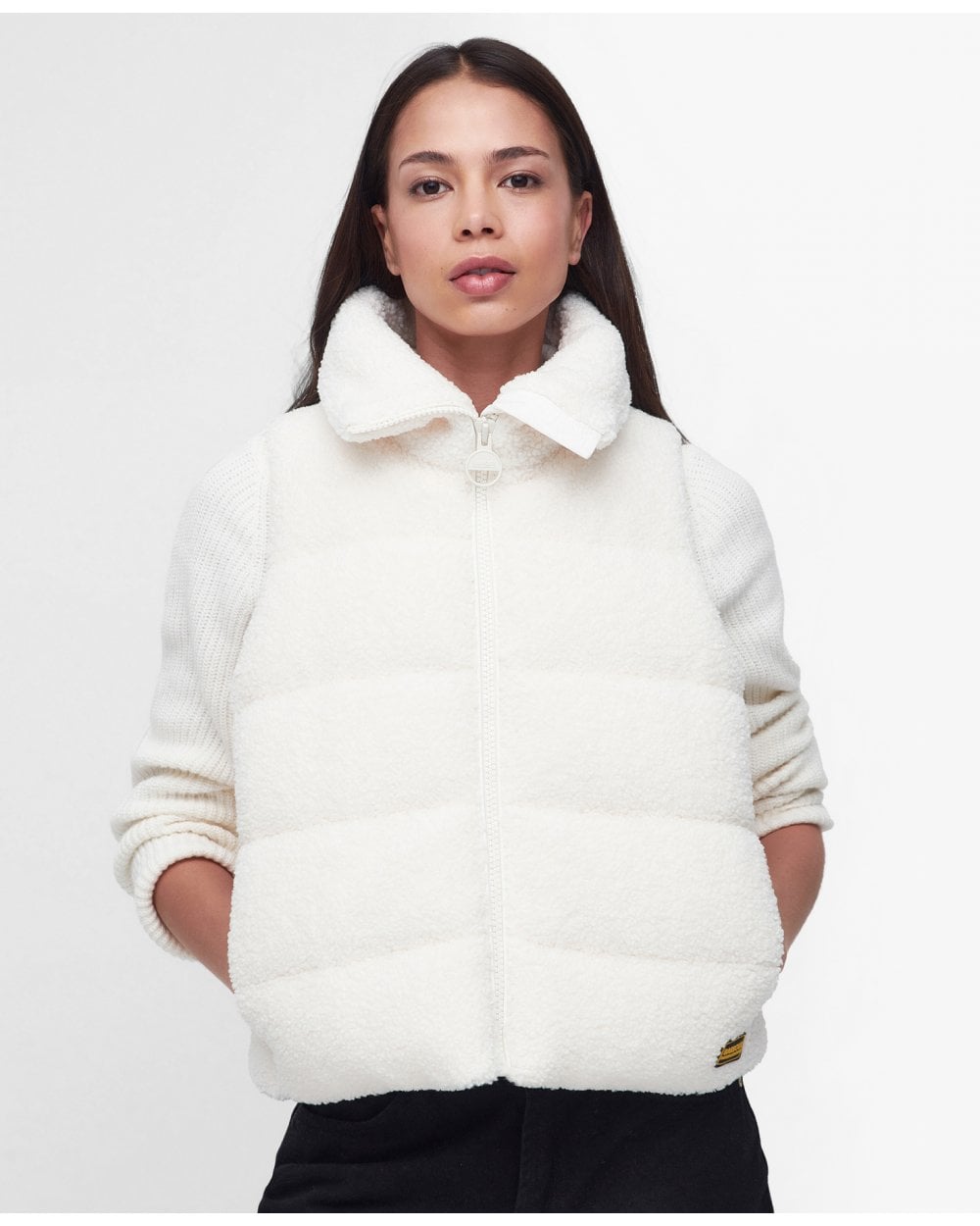 Barbour International Maguire Womens Short Teddy Gilet