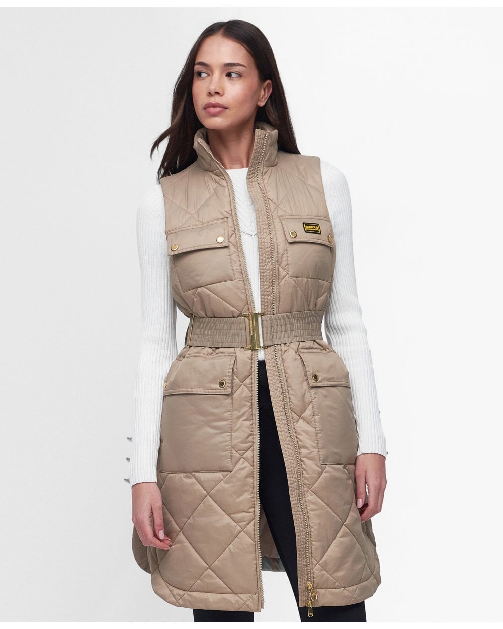 Barbour International Orbit Womens Long Gilet