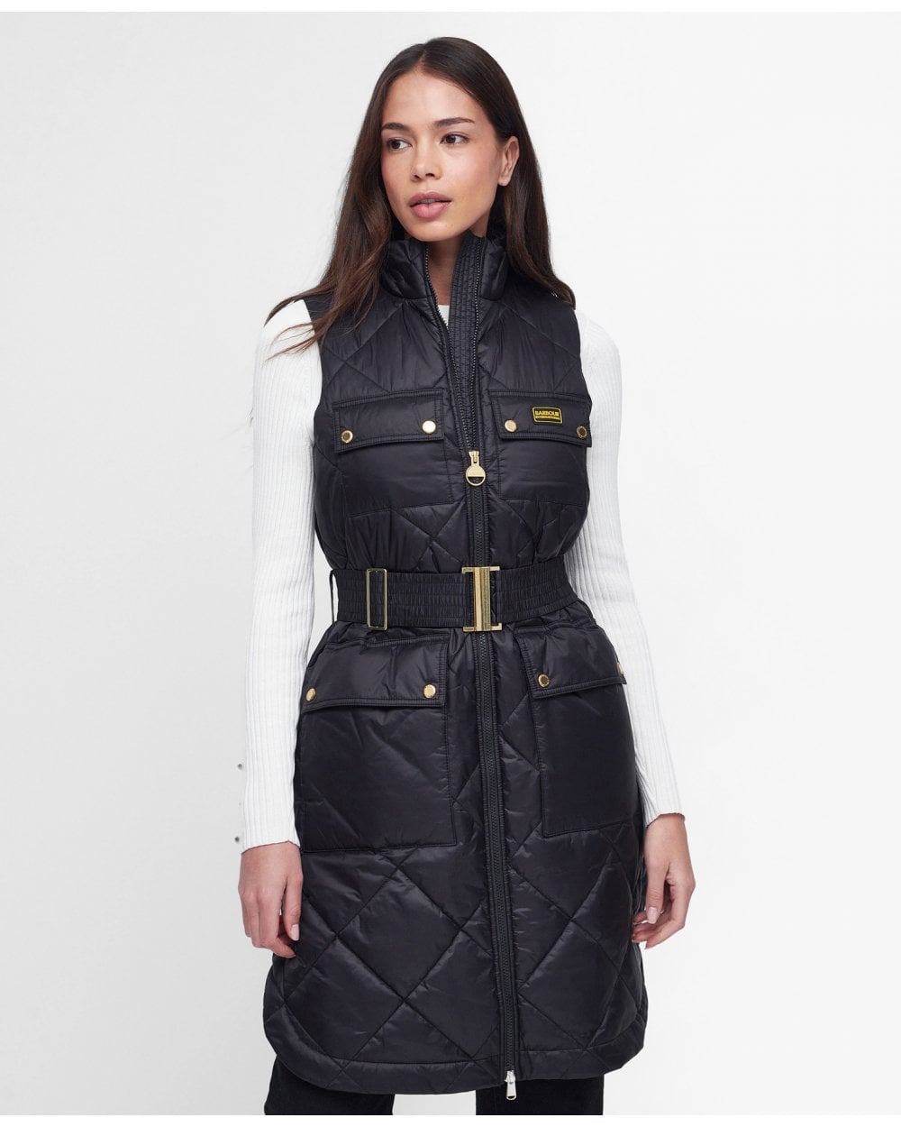 Barbour International Orbit Womens Long Gilet