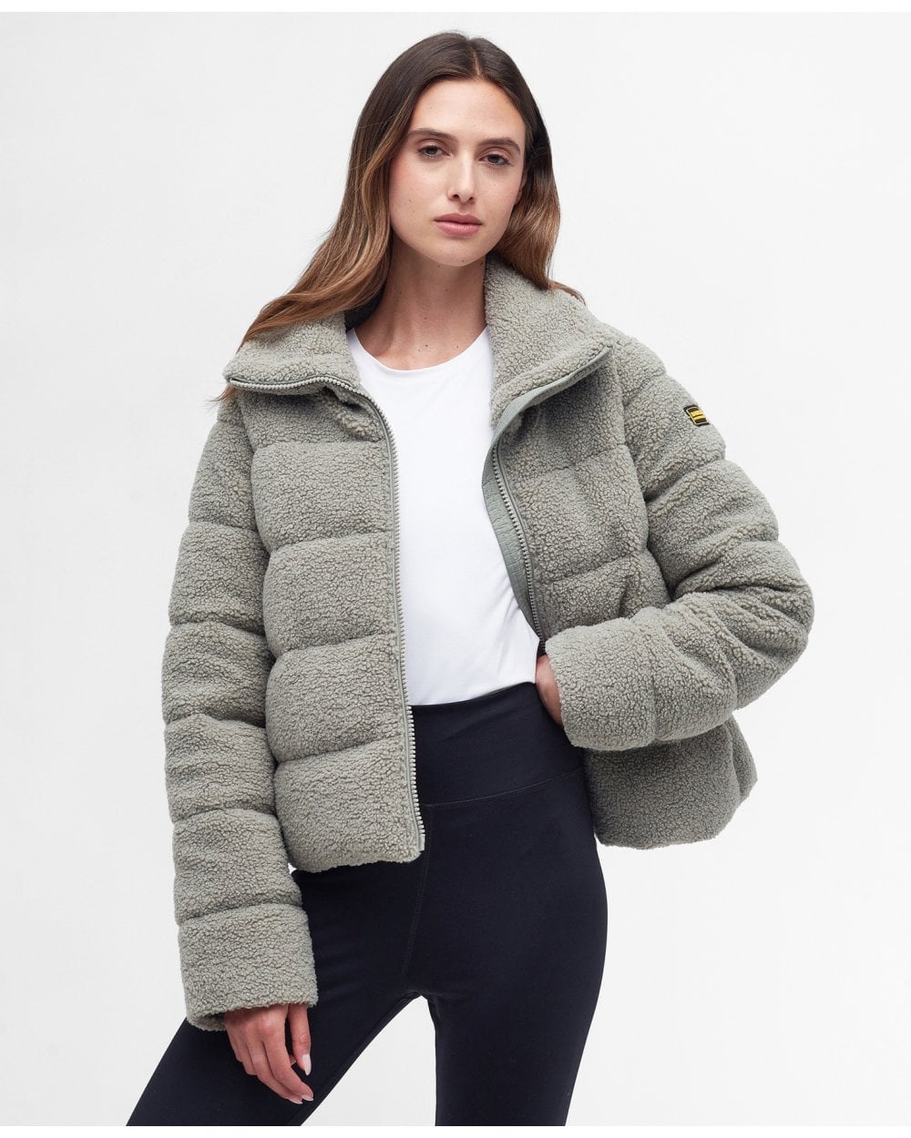 Barbour International Maguire Womens Quilted Teddy Jacket