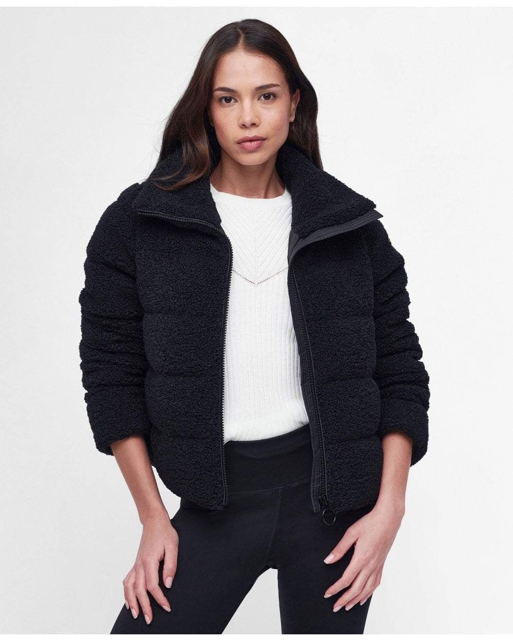 Barbour International Maguire Womens Quilted Teddy Jacket