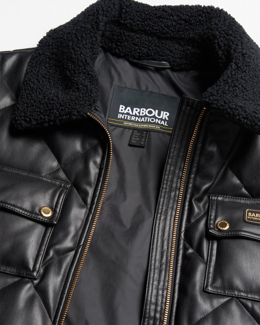 Barbour International Neutron Womens Long Quilted Jacket