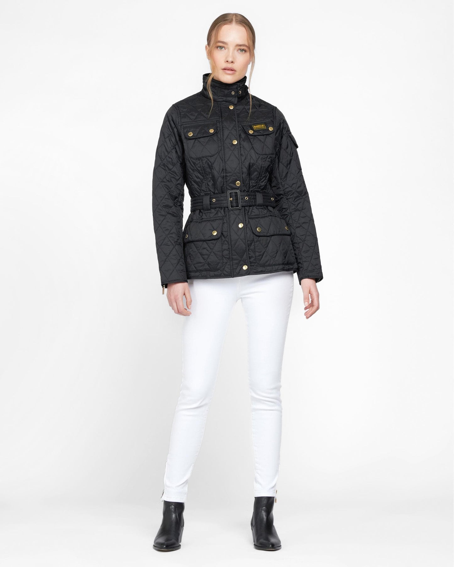 Barbour International Regular Lightweight Womens Quilted Jacket - Black