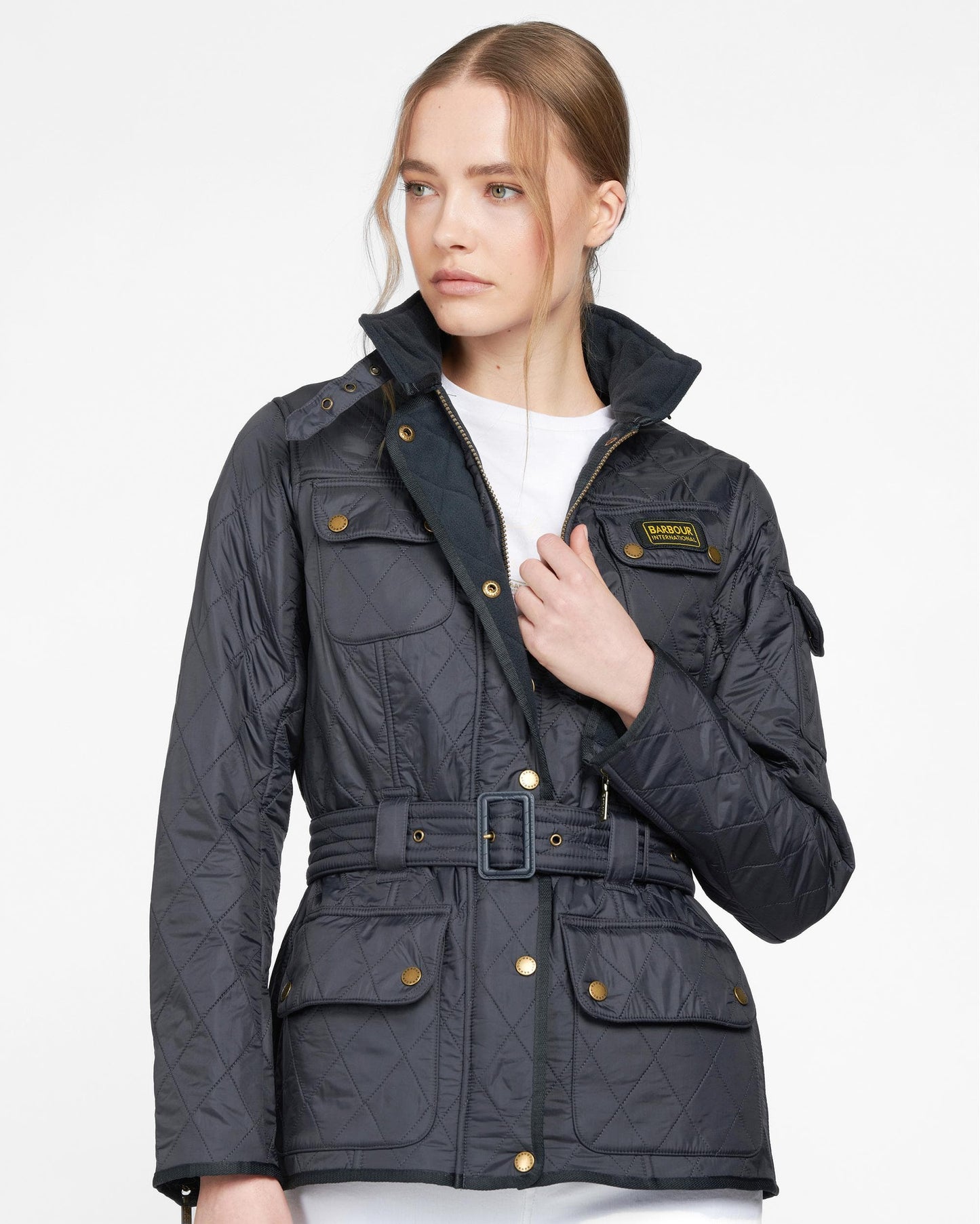 Barbour International Womens Polarquilt Jacket - Navy