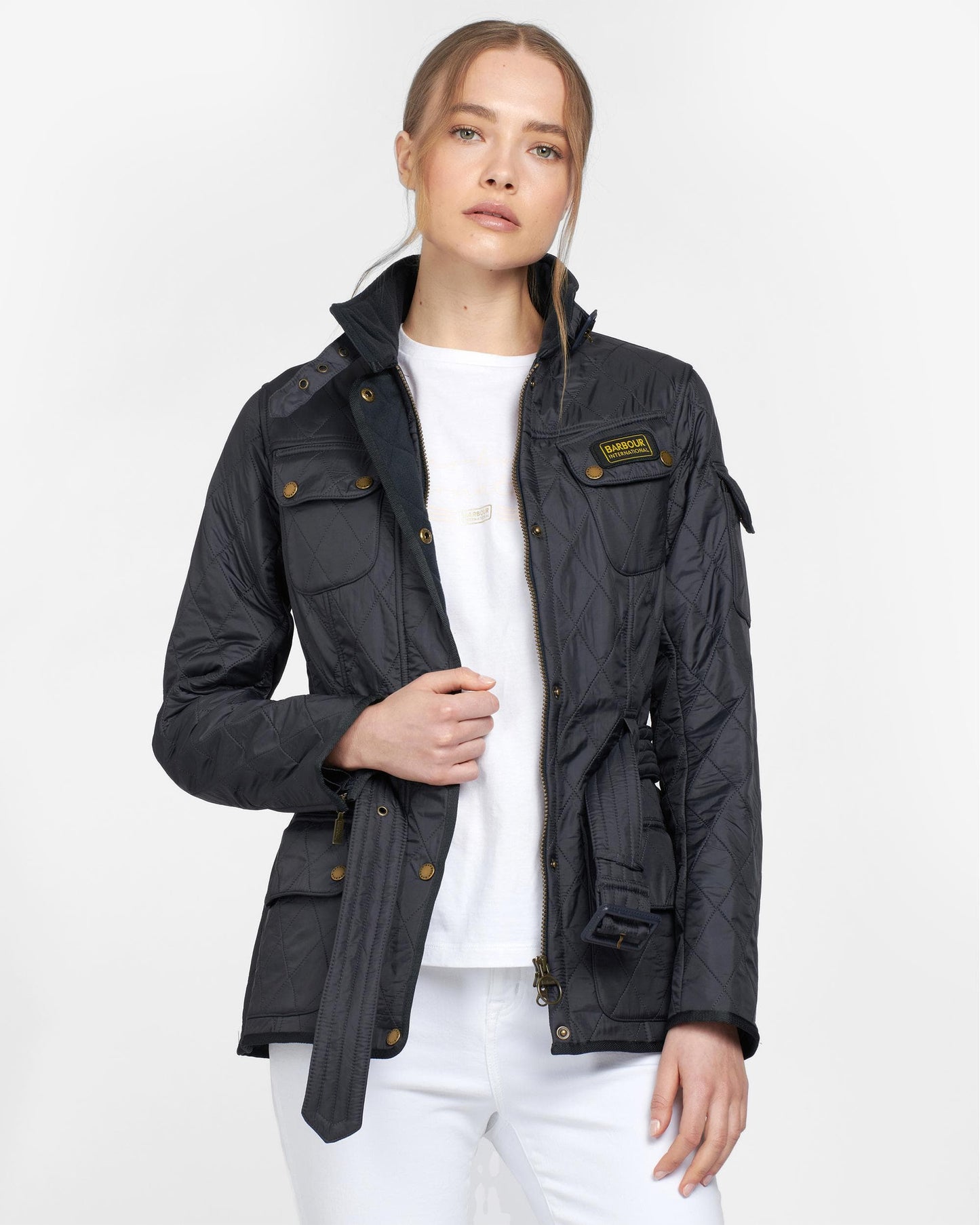 Barbour International Womens Polarquilt Jacket - Navy