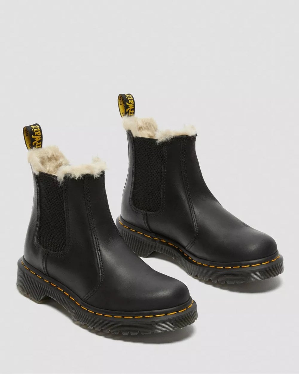 Dr Martens Leonore Wyoming Faux Fur Womens Chelsea Boot