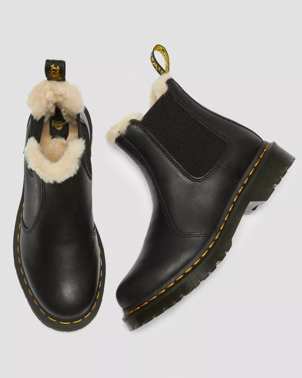 Dr Martens Leonore Wyoming Faux Fur Womens Chelsea Boot