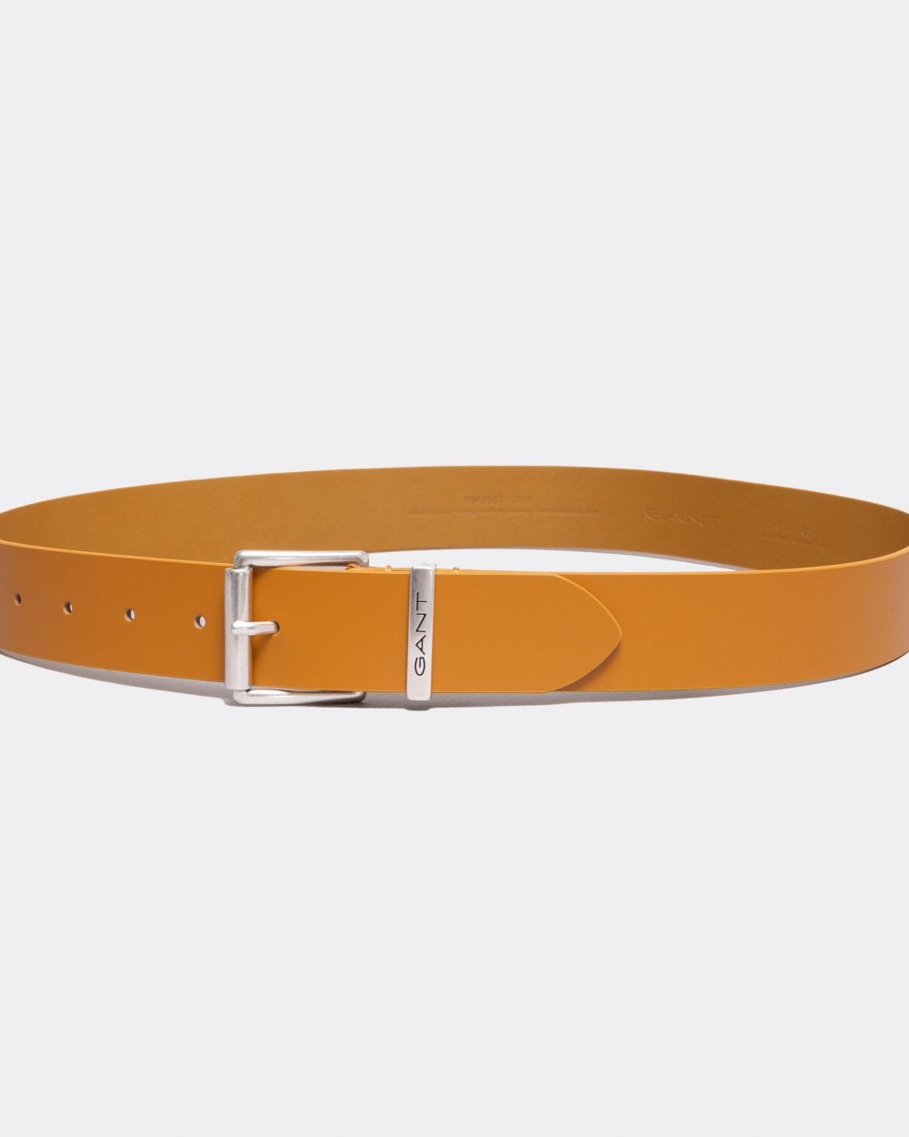 GANT Mens Logo Leather Belt - 216 Cinnamon Brown
