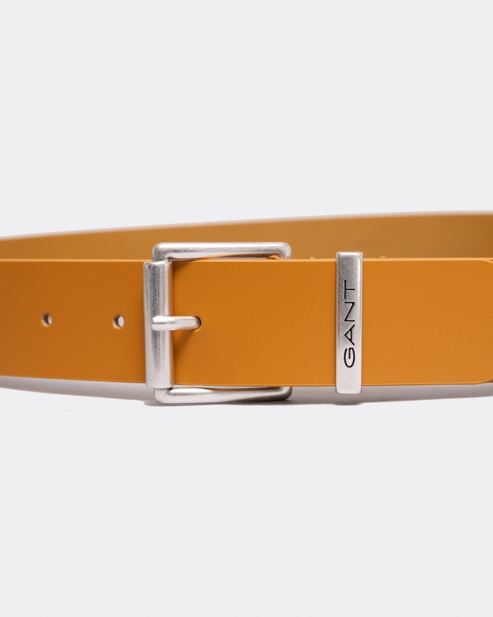 GANT Mens Logo Leather Belt - 216 Cinnamon Brown