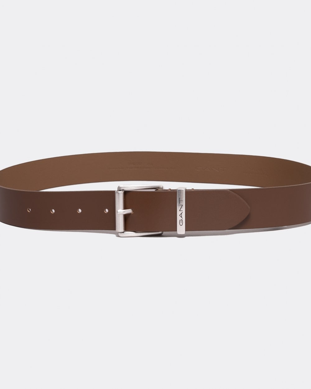 GANT Mens Logo Leather Belt - 268 Weathered Brown