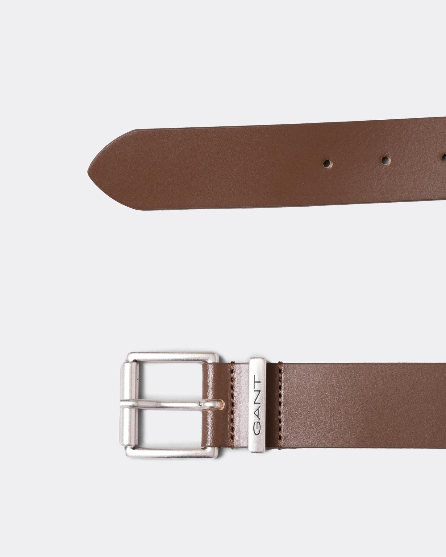GANT Mens Logo Leather Belt - 268 Weathered Brown