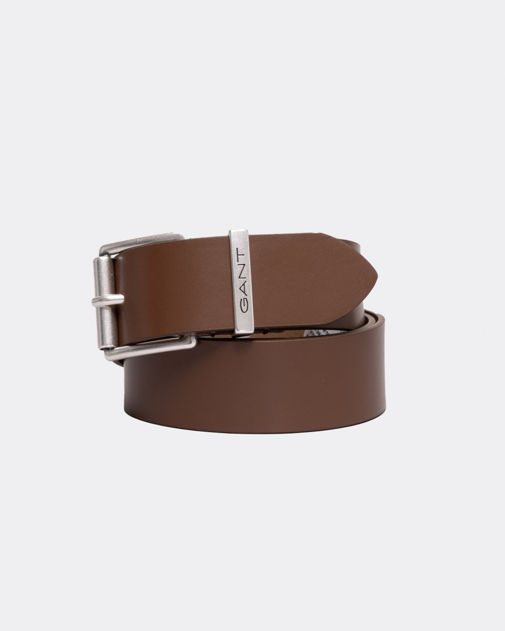 GANT Mens Logo Leather Belt - 268 Weathered Brown