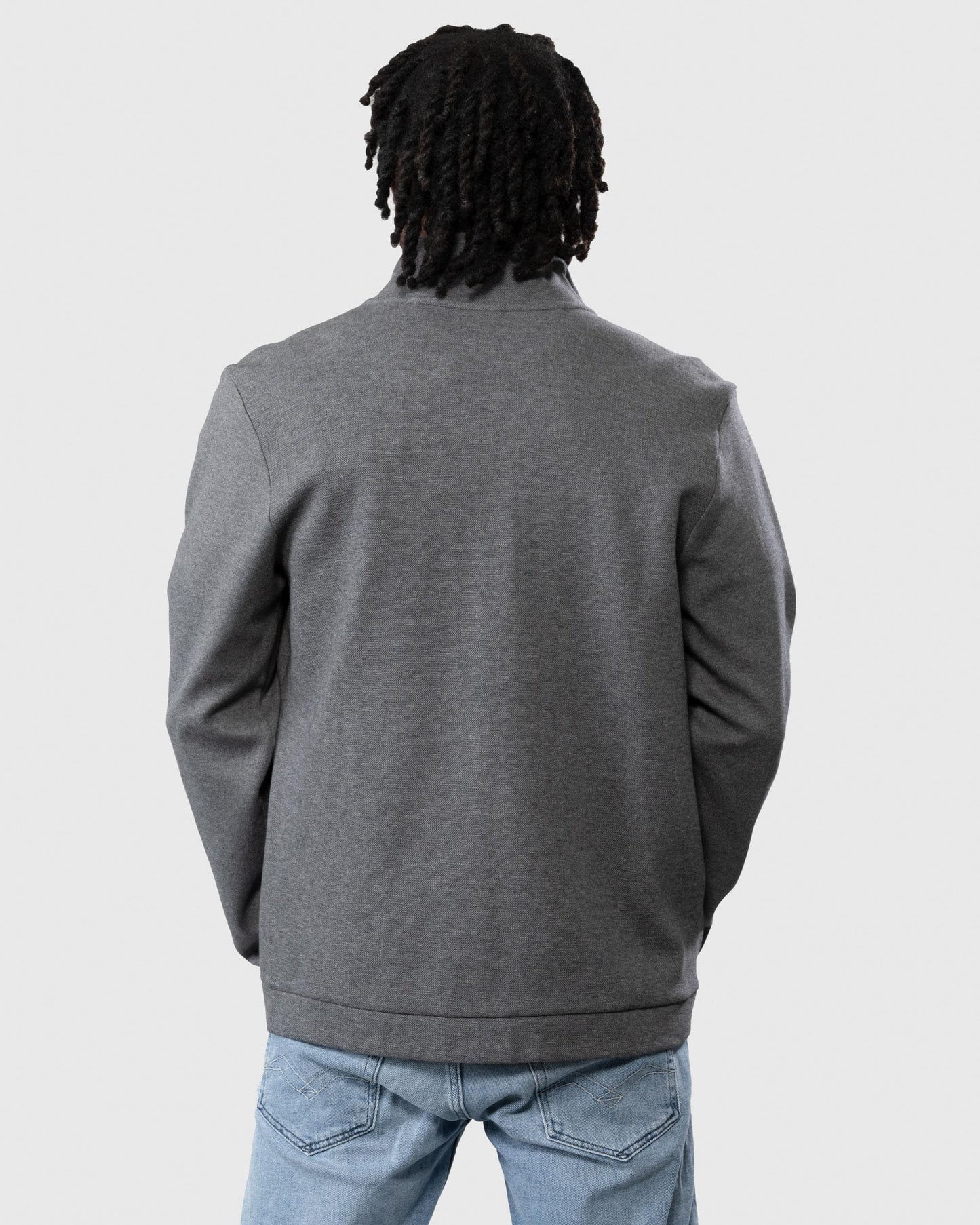 BOSS Green BOSS Green Skaz Curved Mens Full Zip Funnel Neck Sweatshirt